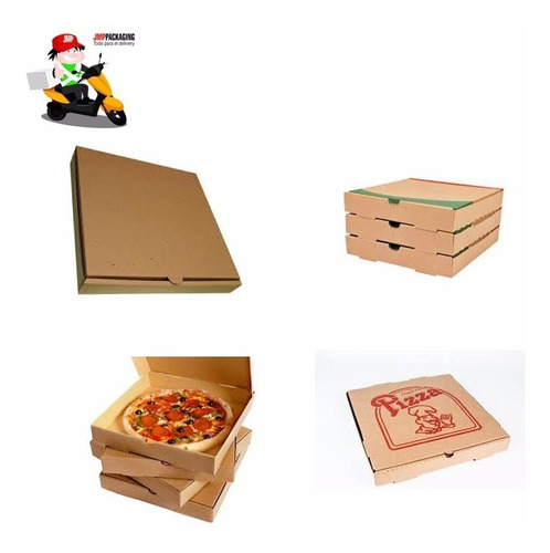 Cajas De Pizza Microcorrugadas M/m Pack 50 Unid Desc % Envio