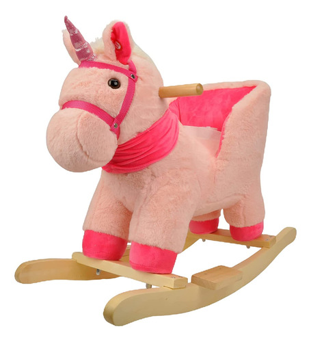 Linzy Toys Fancy Unicorn Baby Rocker Con Cinturn De Segurid