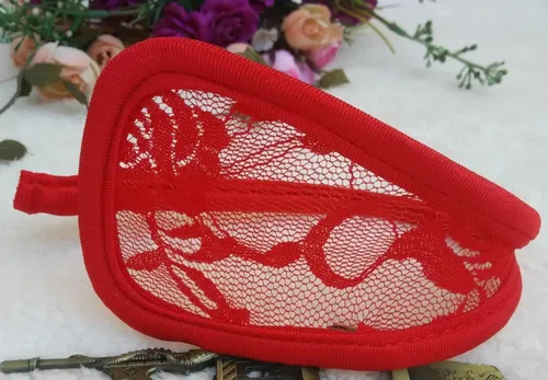 Sexy Tanga Invisible C String Lenceria Mujer Encaje Flor