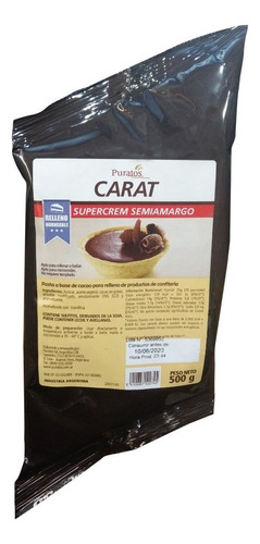 Chocolate Semiamargo Supercrem Horneable 500 Grs