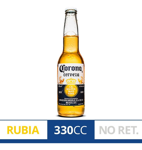 Hot Sale! Porron Cerveza Corona 330ml Lager Rubia Envios