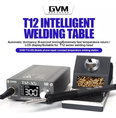 Estación De Soldadura De Mantenimiento Inteligente Gvm T12-x