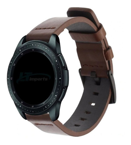 Pulseira Couro Para Galaxy Watch Active 2 44mm - Marrom