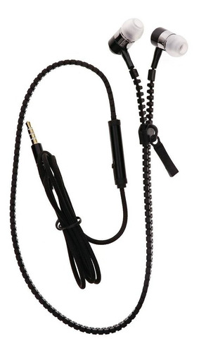 Audífonos Manos Libres Tipo Cierre Zipper Colores Plug 3.5mm