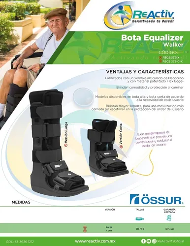 Bota walker online medidas