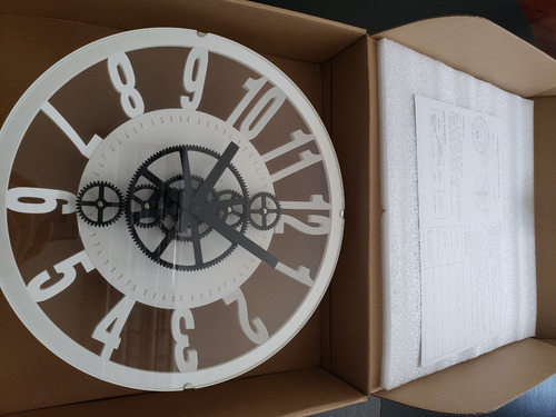 Imagen 7 de 7 de Reloj Decorativo De Pared Con Sistema De Tuercas