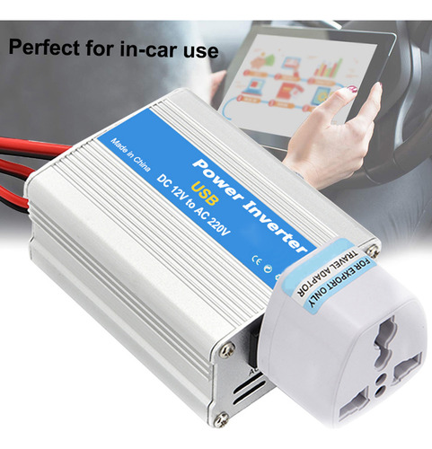Inversor De Corriente Portátil 200w Dc 12v.ac 220v Con Pue