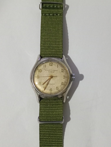 Reloj Girad Perregaux ,militar Año 40 Verde Blanco Blanco (Usado)