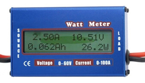 Wattimetro, Voltimetro E Amperimetro Dc 0-60v, 0-100a