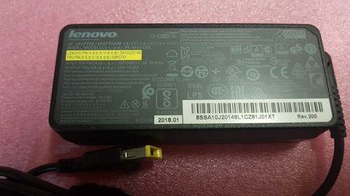 Elim Lenovo Usb Nuevo Original,t440,g40,t470s,20v A 25 ,65w