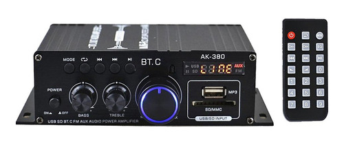 Mini Amplificador De Potencia De Audio Portátil Som Ak 380