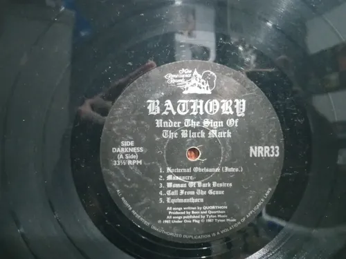 Lp Bathory Under The Sign Of The Black Mark 87 Encarte Usa