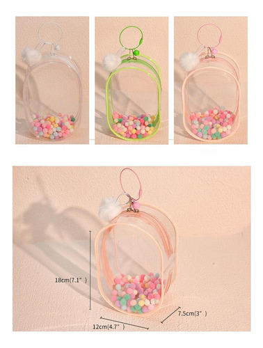 C-f Mini Bolsa Para Muñecas, Estuche Para Figuras Rosa