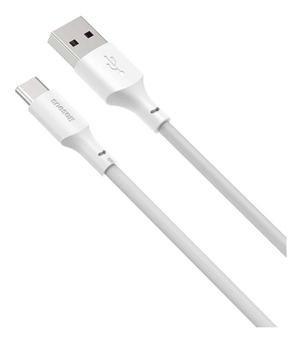Cable Usb A Tipo-c 5a 1.5m 2 Piezas Blanco Baseus