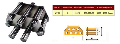 Trampa Magnética De 7 Elementos Para Tolva
