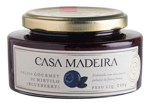 Geleia Gourmet Casa Madeira Mirtilo Blueberry 240g