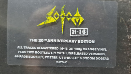 Imagem 5 de 5 de Box Lp Sodom M16 Deluxe 4lps Limitado Imp Frete Gratis