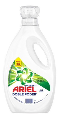 Detergente Líquido Concentrado Ariel Doble Poder 1.8l