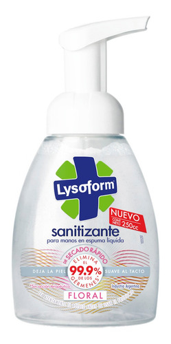 Lysoform Sanitizante De Manos Flores 250 Ml.