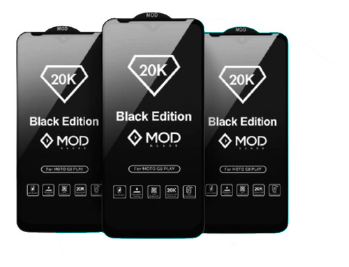 Mica Para iPhone 7 Plus Black Edition 20k Antishock