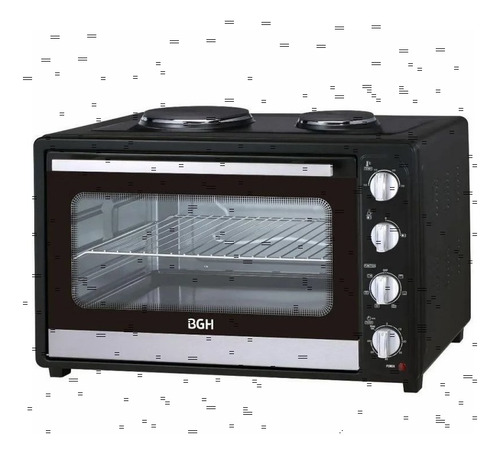 Imagen 3 de 8 de Horno Electrico Bgh 64l Luz Interior Abollado Refabricado