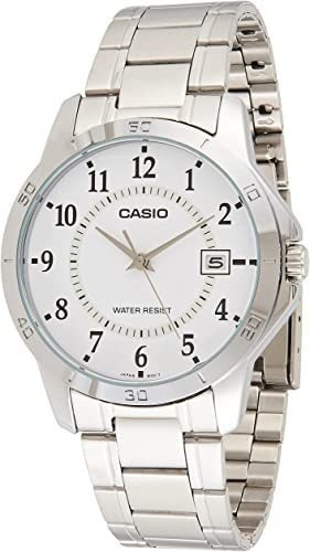 Casio Mtp-v004d-7b Reloj De Acero Inoxidable Con Esfera