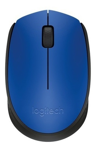 Mouse Inalámbrico Óptico Logitech M170 Wireless Azul Color Azul/negro