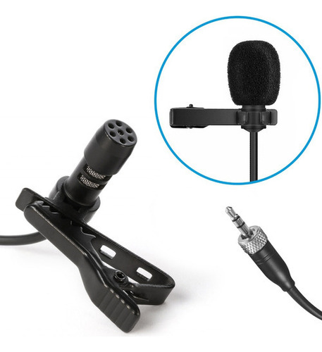 Micrófono de solapa para Sennheiser Ew100 G1 G2 G3, color negro