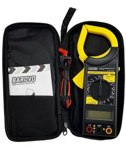 Imagen 2 de 4 de Pinza Amperométrica Digital Barovo Con Funda