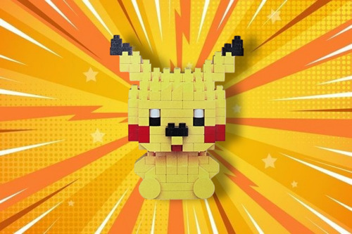 Bloques Armables 3d De Pikachu