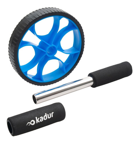 Imagen 2 de 6 de Rueda Abdominales Doble Ejercitador Cintura Gluteos Ab Wheel