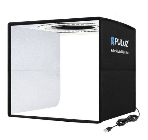 Mini estudio Puluz de 25 cm con 12 colores de fondo, LED bivolt redondo