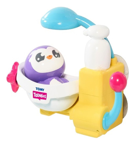 Juguete De Baño Tommies Pinguino Para Duchar Bebes 18m+