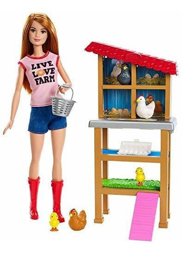 Muñeca Barbie Granjera Playset Juguete Niñas