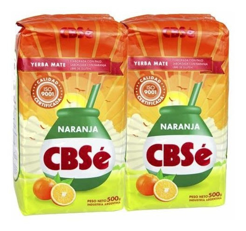 Yerba Mate Naranja Cbse 500g (2 Pack)