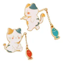Comprar Pin Broches Metálicos Gatos Kawaii Tierno