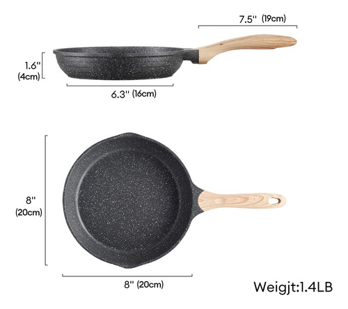 Sartén Antiadherente Para Omelet Con Mango De Baquelita