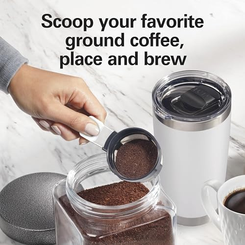 Hamilton Beach 47621 The Scoop Single Serve Coffee Maker & F