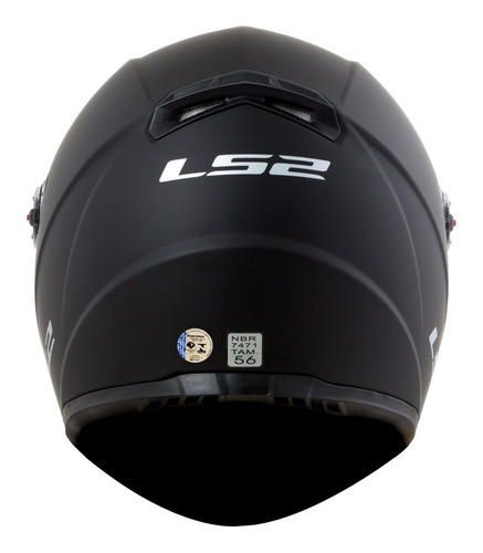 Capacete Ls2 Ff358 Preto Fosco - Sharp 4 Estrelas