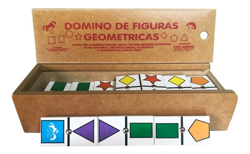 Domino Figuras Geometricas - Material Didactico Para Niños