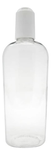 Hopemob Envase Transparente Plástico 250ml Pet Oval C/tapa Disk Top Rellenable Botella Cosméticos Crema Gel Limpieza Hogar Envase Tapa De Disco Superior Disc Top Contenedores De Compresión Con Tapa De