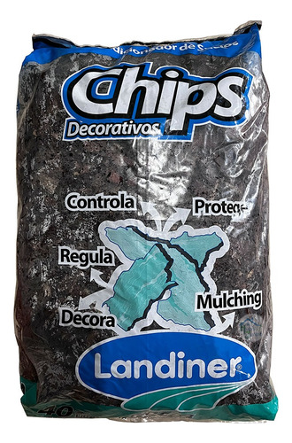 Chip Corteza Árbol Decorativo 40lt Landiner