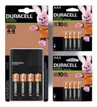 Comprar Kit Cargador Duracell +4 Pilas Aa 2500mah +8 Pilas Aaa 900ma