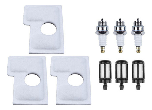 9x Kit De Bujía De Filtro De Combustible De Aire Para Ms170