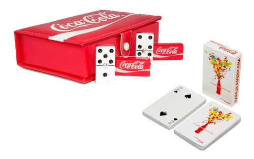 Dominó Coca - Cola Tamaño Profesional + 1 Baraja Poker