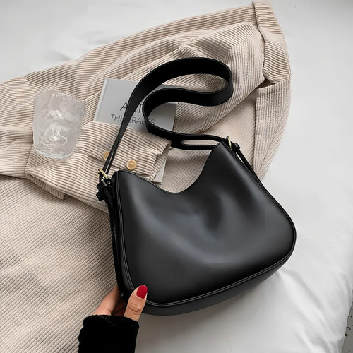 L Bolsa Feminina Transversal Com Design Retro, Versátil E