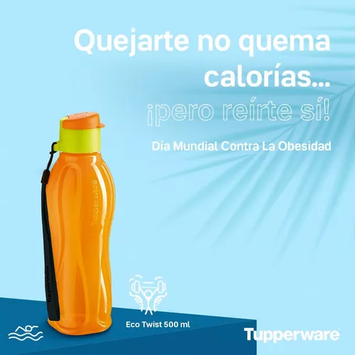 TUPPERWARE Botella Hermética EcoTwist Tupperware 500ml Negra