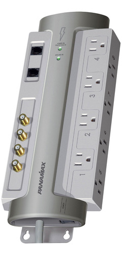 Acondicionador Panamax Pm8-av De Energía Color Blanco