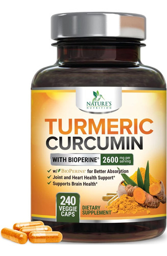 Nature's Turmeric Cúrcuma 95% - L a $204819