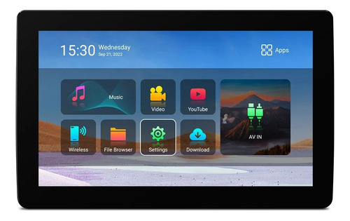 Pantalla Android 11.6 Tablet Cabecera Automovil Usb Video Hd